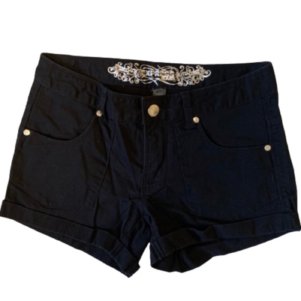 Express Denim Rolled Hem Shorts
